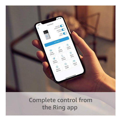 Ring Battery Video Doorbell – DIY Wireless Doorbell Camera with Head-to-Toe View, HD Video, Built-in Battery- Satin Nickel - (AU Version) Ring