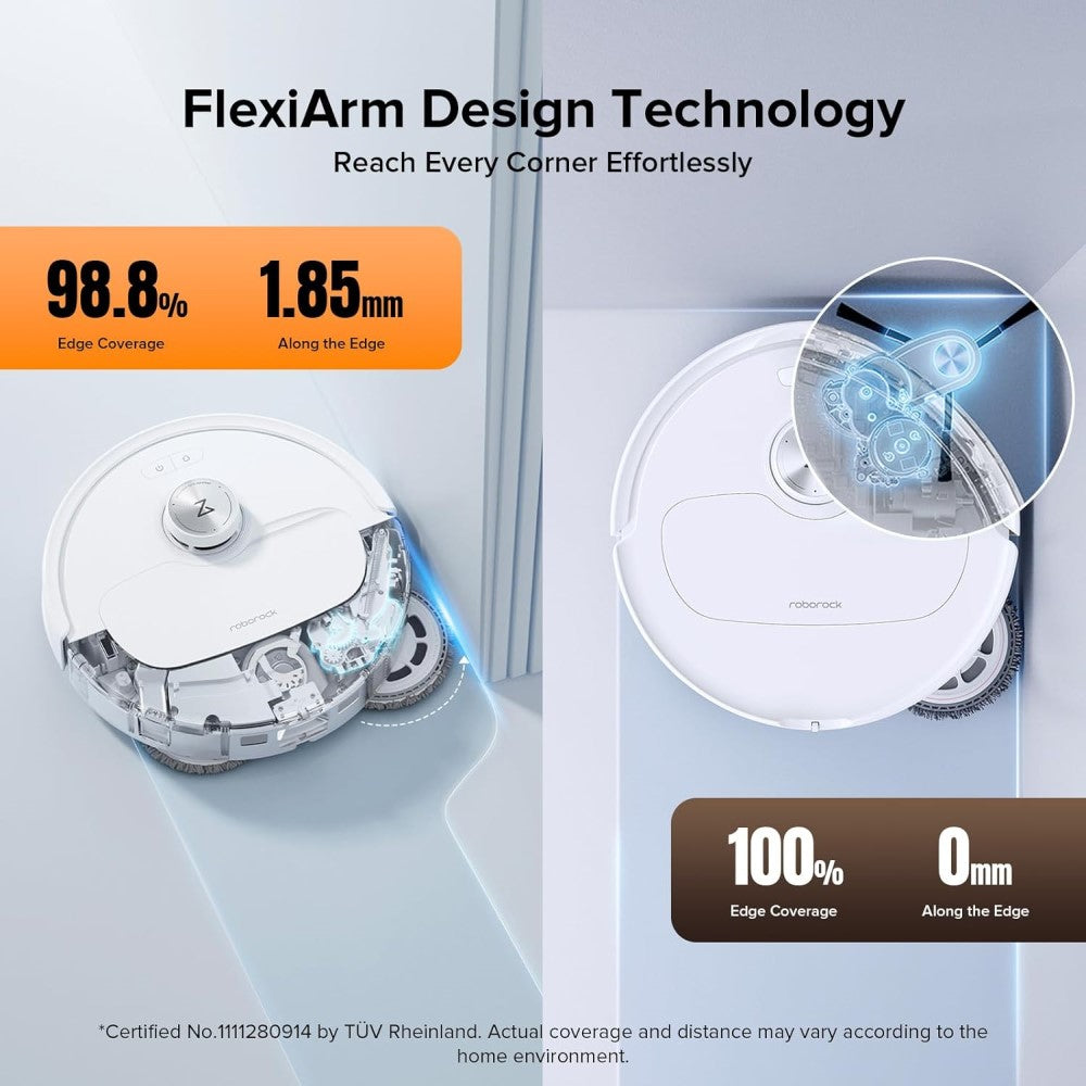 Roborock Qrevo Master Robotic Vacuum Cleaner with Multifunctional Dock - White - Excellent Refurbished Roborock
