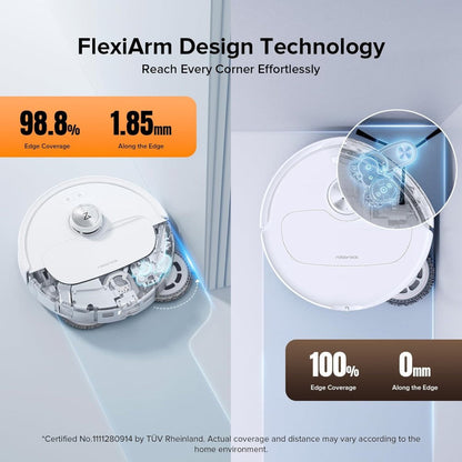 Roborock Qrevo Master Robotic Vacuum Cleaner with Multifunctional Dock - White - Excellent Refurbished Roborock