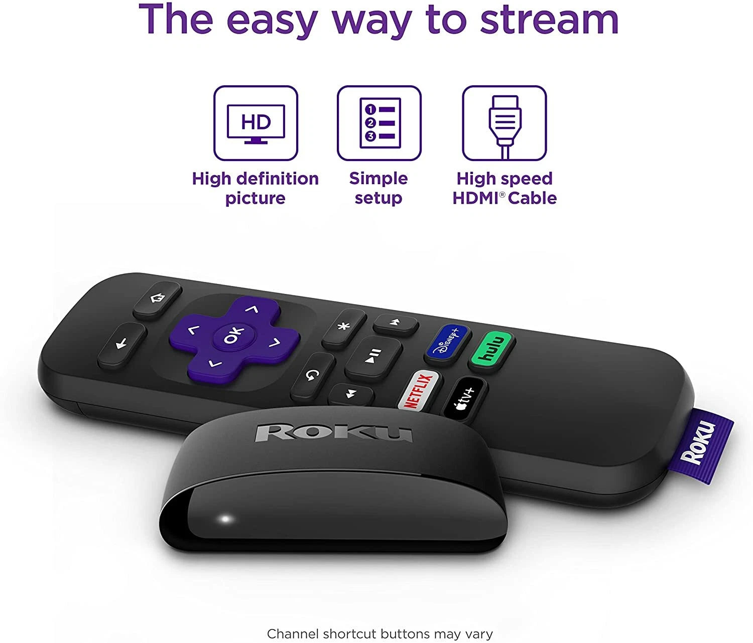 Roku Express HD Streaming Device for TV – Black Roku