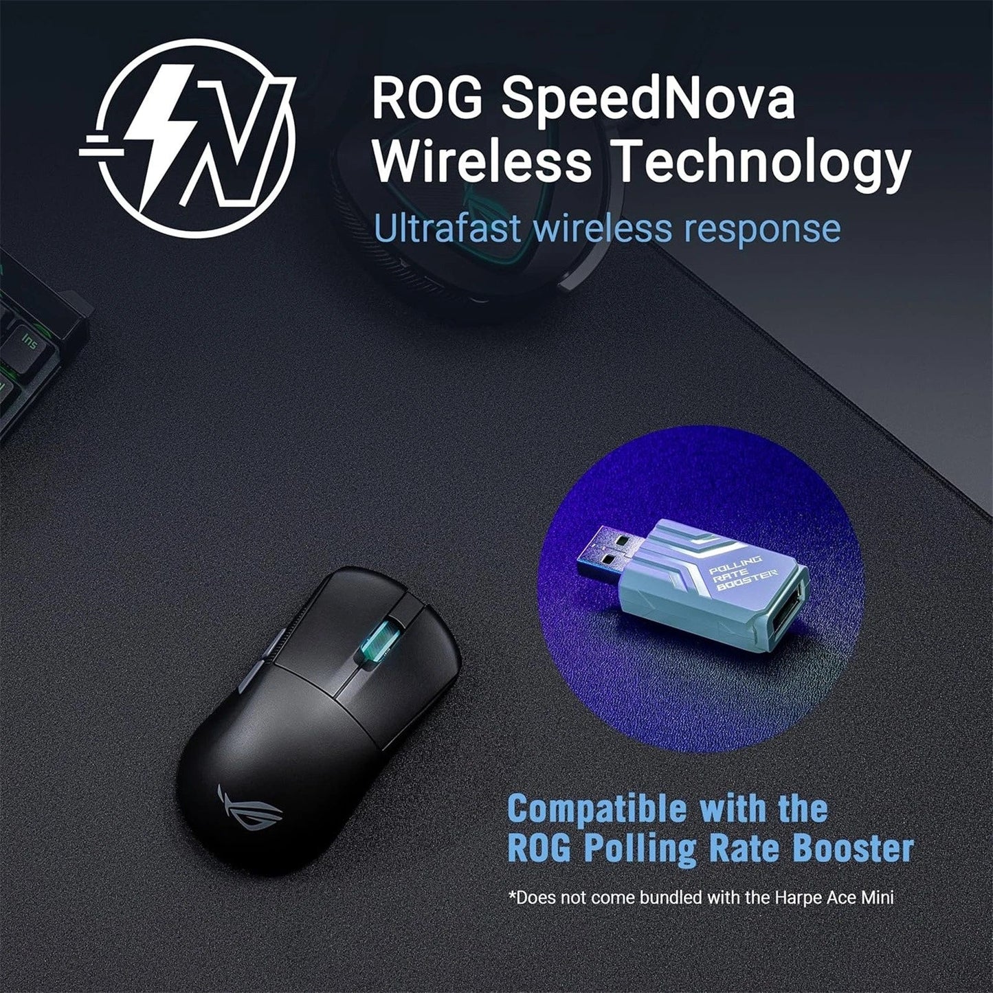 ASUS ROG Harpe Ace Mini Wireless Gaming Mouse – Black ASUS