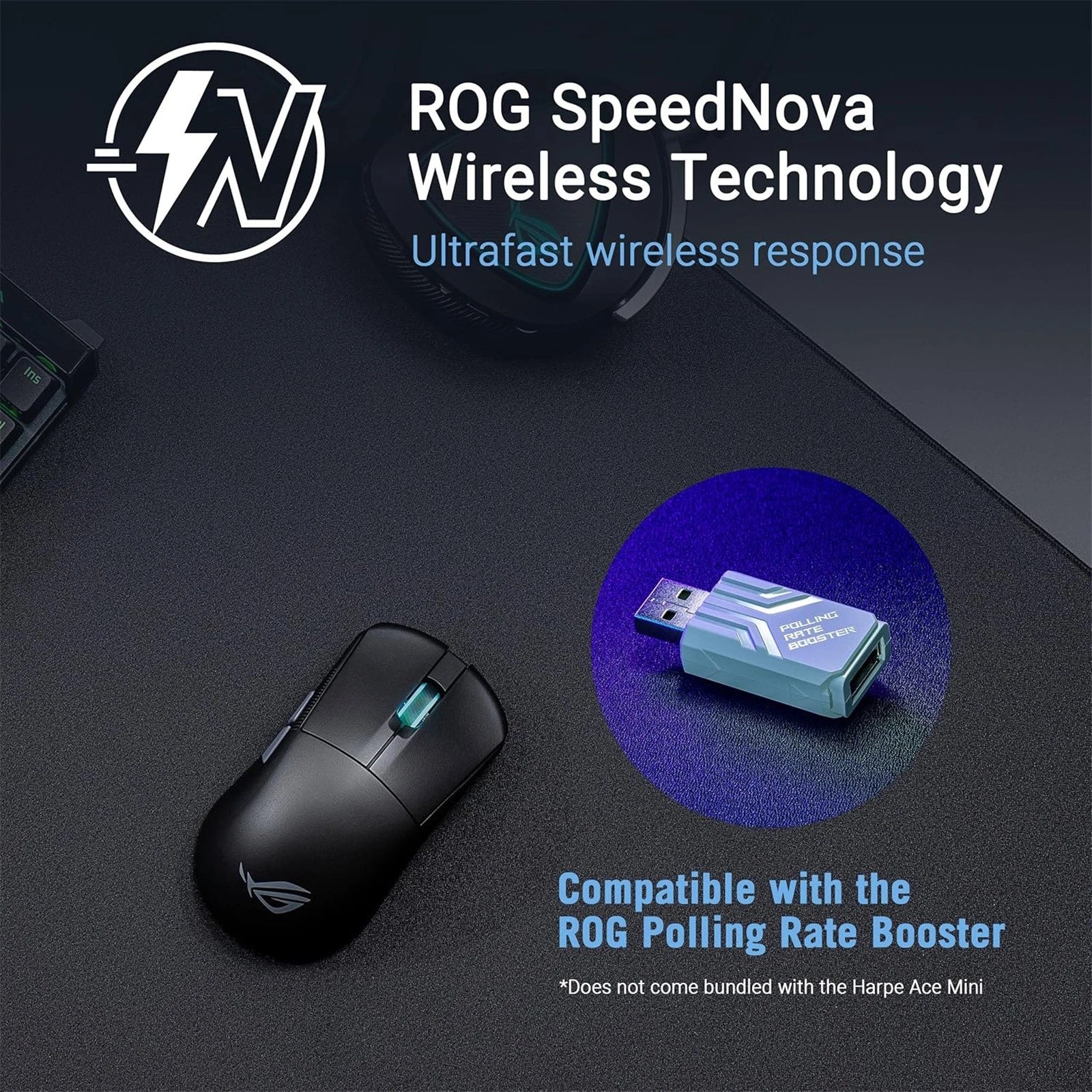 ASUS ROG Harpe Ace Mini Wireless Gaming Mouse – Black ASUS