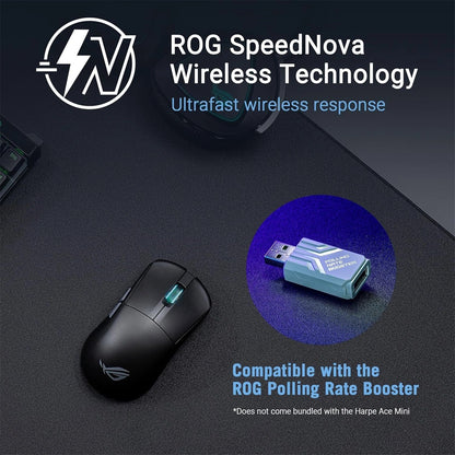 ASUS ROG Harpe Ace Mini Wireless Gaming Mouse – Black ASUS