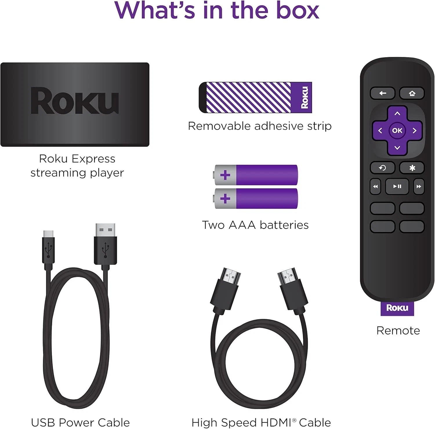 Roku Express HD Streaming Device for TV – Black Roku