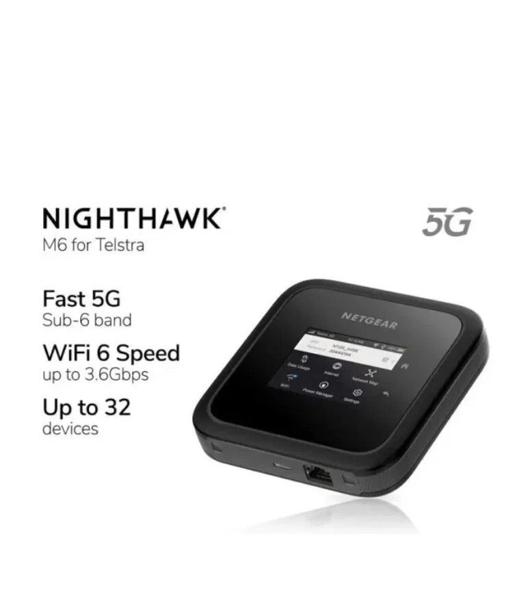 Netgear Nighthawk M7 Ultra 5G mmWave WiFi 7 Mobile Hotspot Router - (AU Version) - Pristine - Refurbished Netgear