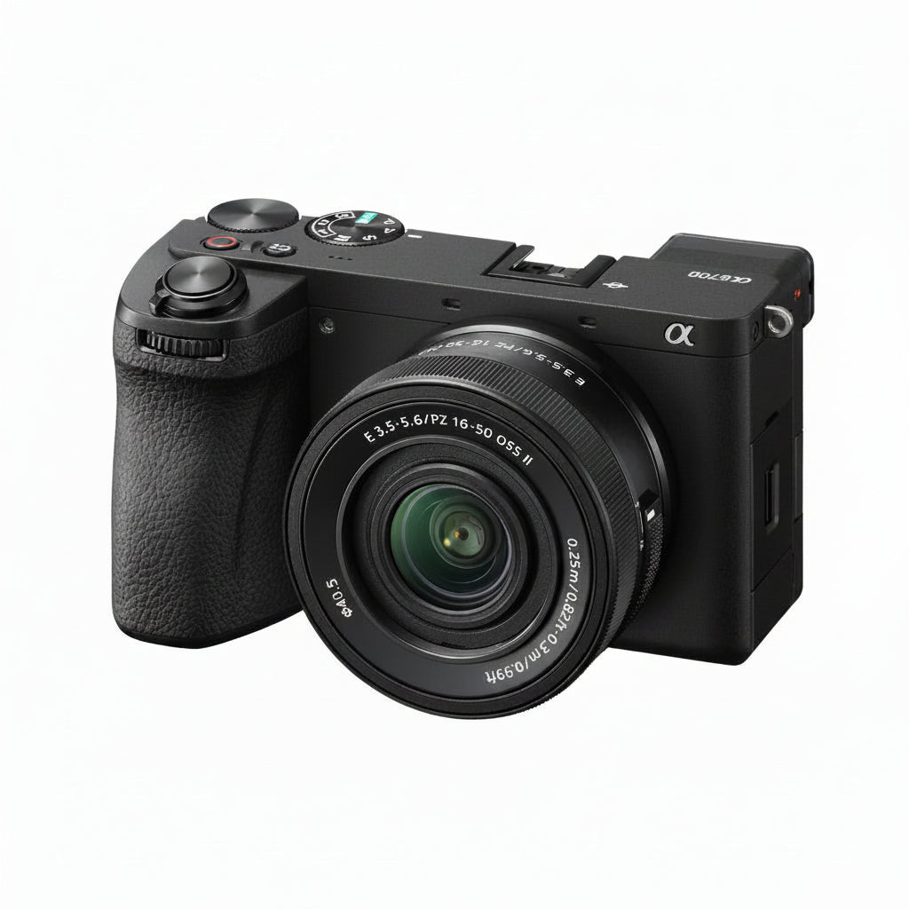 Sony A6700 Mirrorless Camera Kit with 16-50mm II Power-Zoom Lens – 26MP APS-C, 4K120p Video,