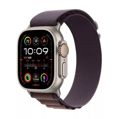 Apple Watch Ultra 2 GPS + Cellular - 49mm Titanium Case with Indigo Alpine Loop - Medium ( Open Never Used ) Apple