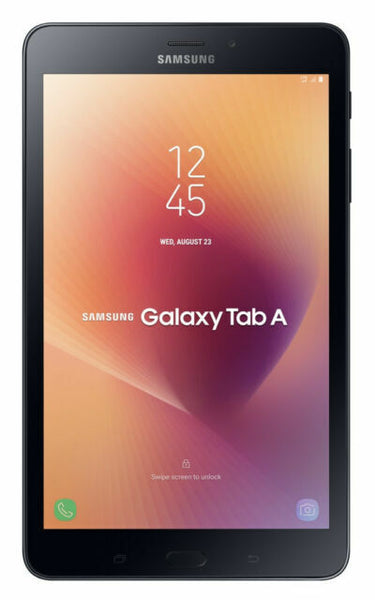 Telstra Samsung Galaxy Tab A 8.0 Tablet (WiFi + Cellular, 16GB/2GB, T385) - Black (Refurbished Grade-A)