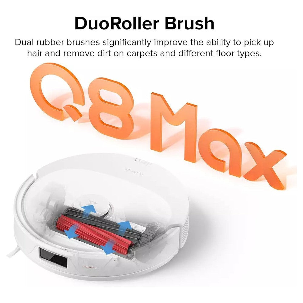 Roborock Q8 Max Robot Vacuum with 5500Pa Suction DuoRoller Brush LiDAR