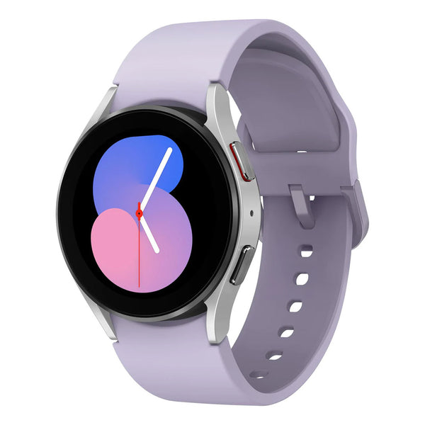 Samsung Galaxy Watch5 40mm LTE Silver Case with Purple Sport Band (Refurbished) Grade-A