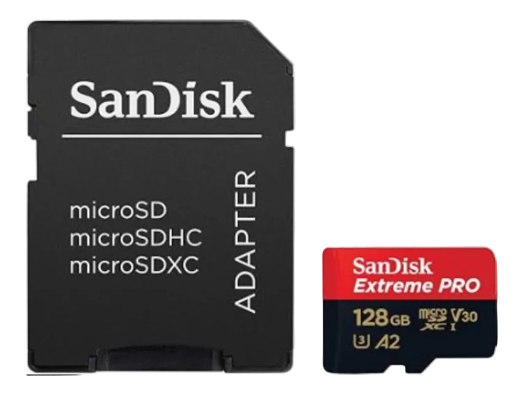 Sandisk 128GB Extreme PRO microSDXC Card + SD Adapter + RescuePRO Deluxe, UHS-I Sandisk
