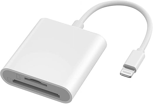 Tristar SD Card Reader for iPhone iPad - White