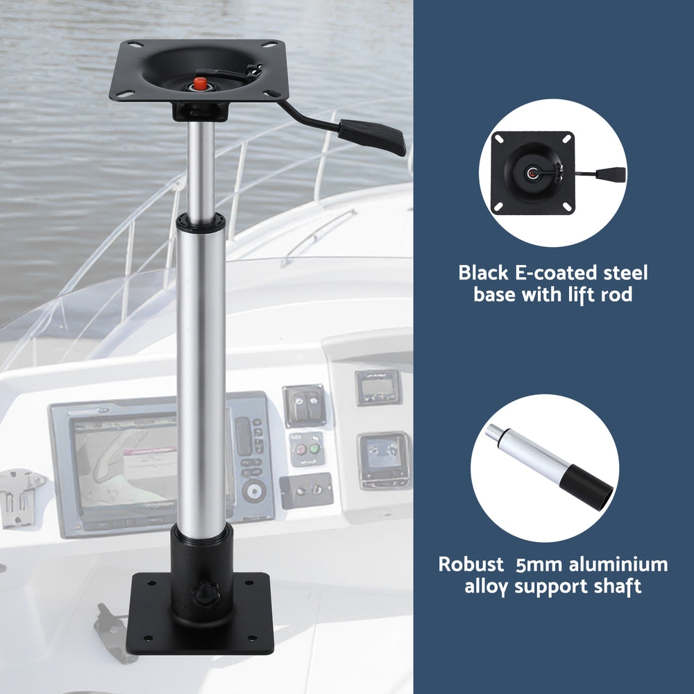 Seamanship Boat Seat Pedestal 55-75cm Adjustable Gas Lift 360 Degrees Swivel Tristar Online