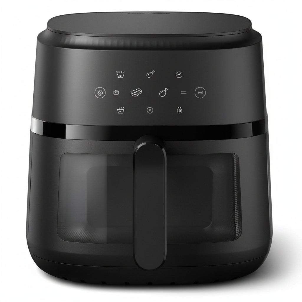 Philips Airfryer 2000 Series 6.2L Black – Large Capacity Healthy Air Fryer - Pristine - Refurbished Philips
