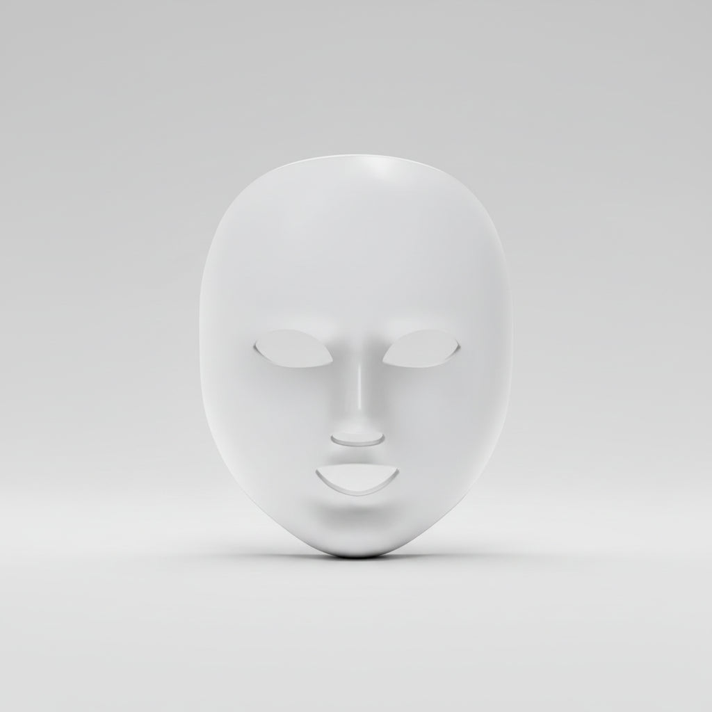 WellCare Cosmetic LED Face Mask  LED Facial Beauty Mask - White - Pristine - Refurbished