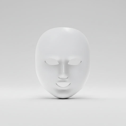 WellCare Cosmetic LED Face Mask  LED Facial Beauty Mask - White - Pristine - Refurbished