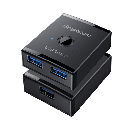 Simplecom KM125 Bi-Directional 2-Way USB 3.0 Switch 1 In 2 Out (2 In 1 Out) 5Gbps Tristar Online