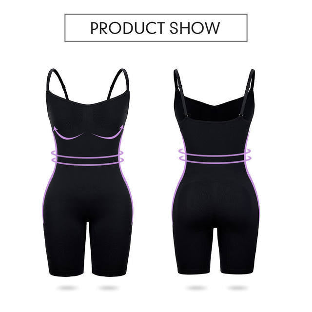 Size M Black Seamless Full Body Shaper for Women - Tummy Control, Butt Lifter & Thigh Slimmer Bodysuit Tristar Online