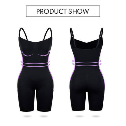 Size M Black Seamless Full Body Shaper for Women - Tummy Control, Butt Lifter & Thigh Slimmer Bodysuit Tristar Online