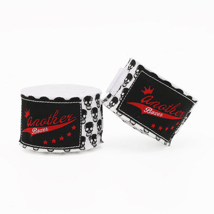 Small White Head Pro Grade 5m Boxing Hand Wraps - Printed Elastic Bandages for Training & Combat Sports (1 Pair) Tristar Online