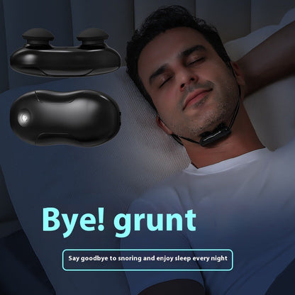 Smart Anti-Snoring Throat Massager - AI-Powered Vibration Sleep Aid, USB-C Rechargeable & Portable(black) Tristar Online