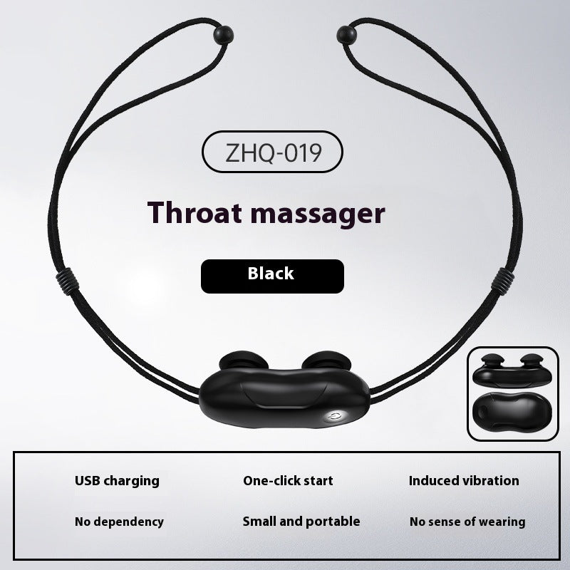 Smart Anti-Snoring Throat Massager - AI-Powered Vibration Sleep Aid, USB-C Rechargeable & Portable(black) Tristar Online