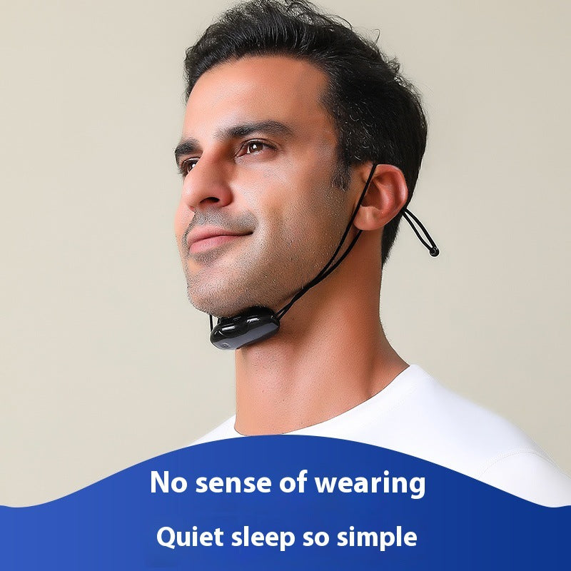 Smart Anti-Snoring Throat Massager - AI-Powered Vibration Sleep Aid, USB-C Rechargeable & Portable(black) Tristar Online