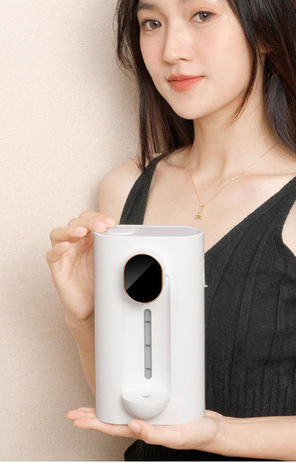 Smart Automatic Mouthwash Dispenser - Wall-Mounted, 3 Adjustable Levels, LED Display & Magnetic Cups(Black) Tristar Online