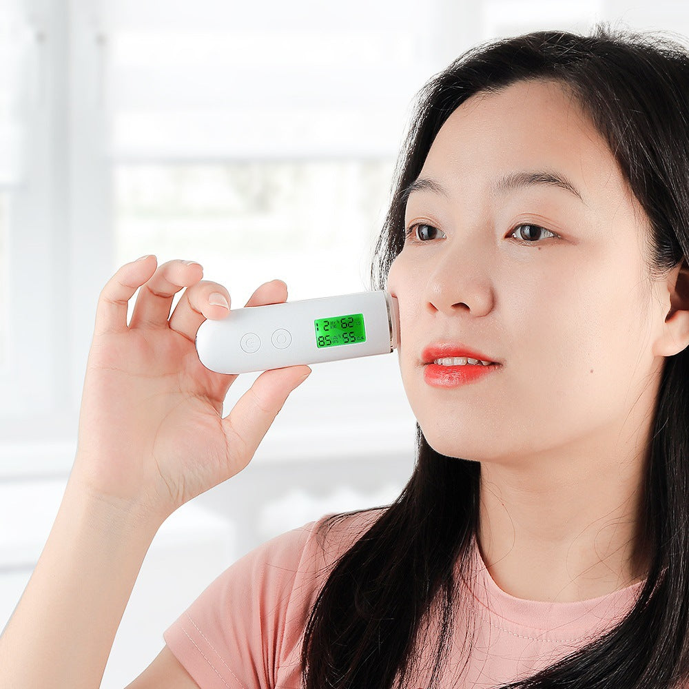 Smart Skin Analyzer with Multi-Function Detection - Measures Hydration, Oil, Elasticity, Skin Age & Fluorescent Agent Test(White) Tristar Online