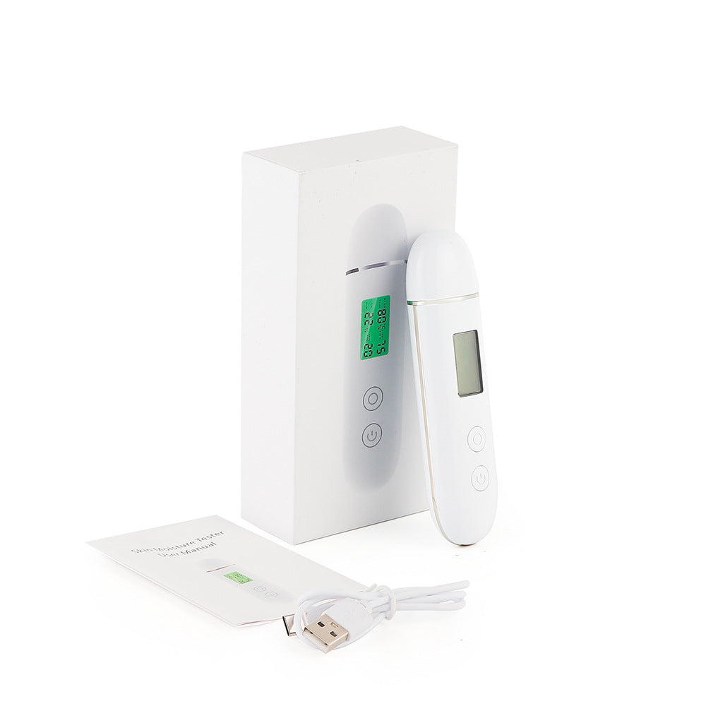 Smart Skin Analyzer with Multi-Function Detection - Measures Hydration, Oil, Elasticity, Skin Age & Fluorescent Agent Test(White) Tristar Online