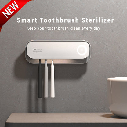 Smart UVC Toothbrush Sterilizer & Holder with Heat Drying, Radar Sensor Night Light(white) Tristar Online