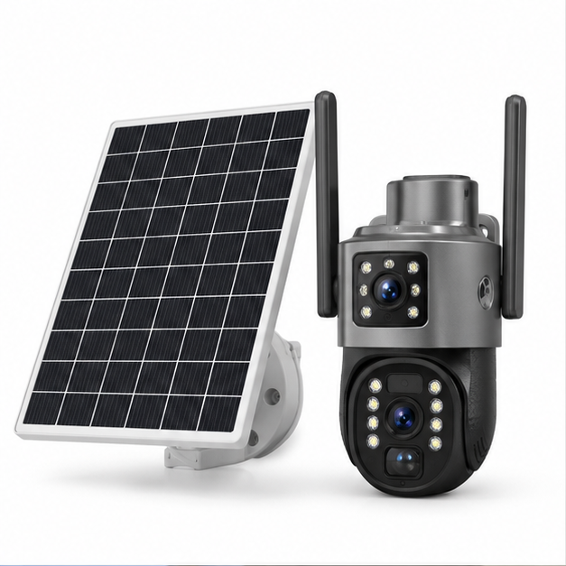 Solar Two Screen Outdoor Security Camera 4K Ultra HD Tristar Online