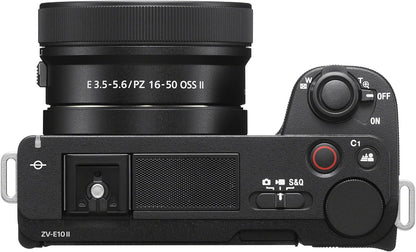 Sony ZV-E10 II Mirrorless Camera with 16-50mm Lens (ZV-E10M2K) – Black SONY