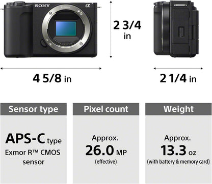 Sony ZV-E10 II Mirrorless Camera with 16-50mm Lens (ZV-E10M2K) – Black SONY