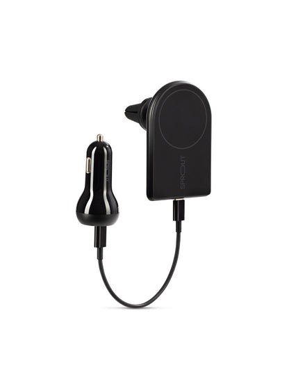 Sprout Wireless Magnetic Car Charger – Fast MagSafe Charging Mount for iPhone & Devices - (AU Version) (Copy) Sprout