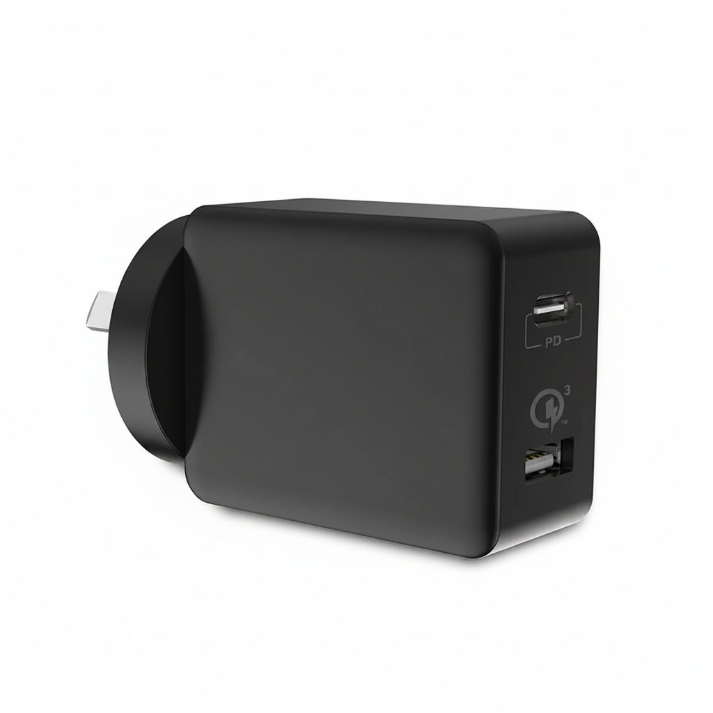 Sprout Dual Port Power Supply QC3.0 - Black - Fast USB Wall Charger (Copy) Sprout