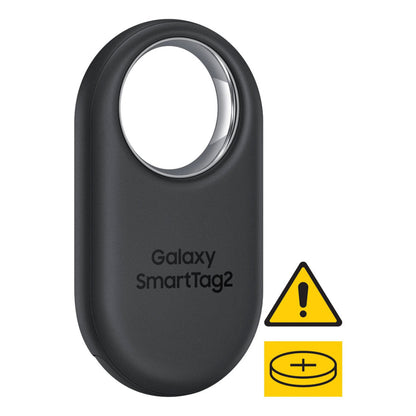 Close-up of Samsung SmartTag2 showing ring-ready cutout design