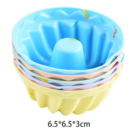 Style 9 Silicone Mini Cake Molds (30 Pack) -  For Cupcakes, Desserts (6.5x6.5x3cm) Tristar Online