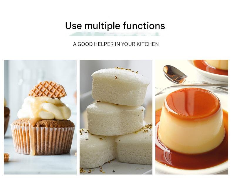 Style 9 Silicone Mini Cake Molds (30 Pack) -  For Cupcakes, Desserts (6.5x6.5x3cm) Tristar Online
