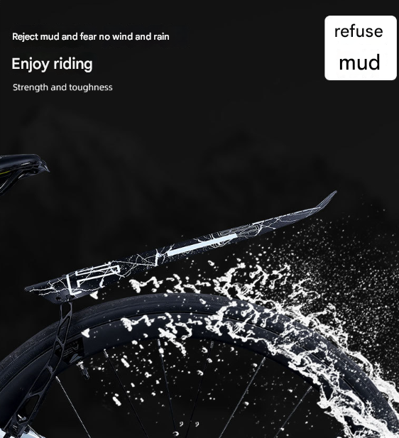 Style D Black and Pink Lightweight Bicycle Rear Mudguard - Adjustable PP5 Fender for MTB, Road & Folding Bikes (NOT for V-Brakes) Tristar Online