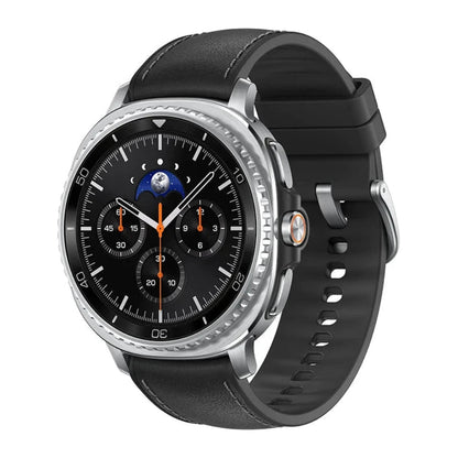 Samsung Galaxy Watch8 Classic 46mm Black front view showing circular AMOLED watch face