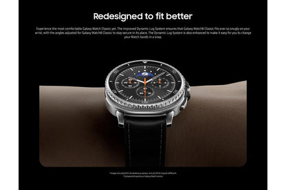 Samsung Galaxy Watch8 Classic 46mm Black showing ECG recording screen on display

