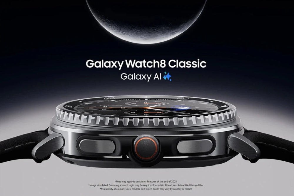 Galaxy Watch8 Classic 46mm Black showing heart rate monitoring screen during workout

