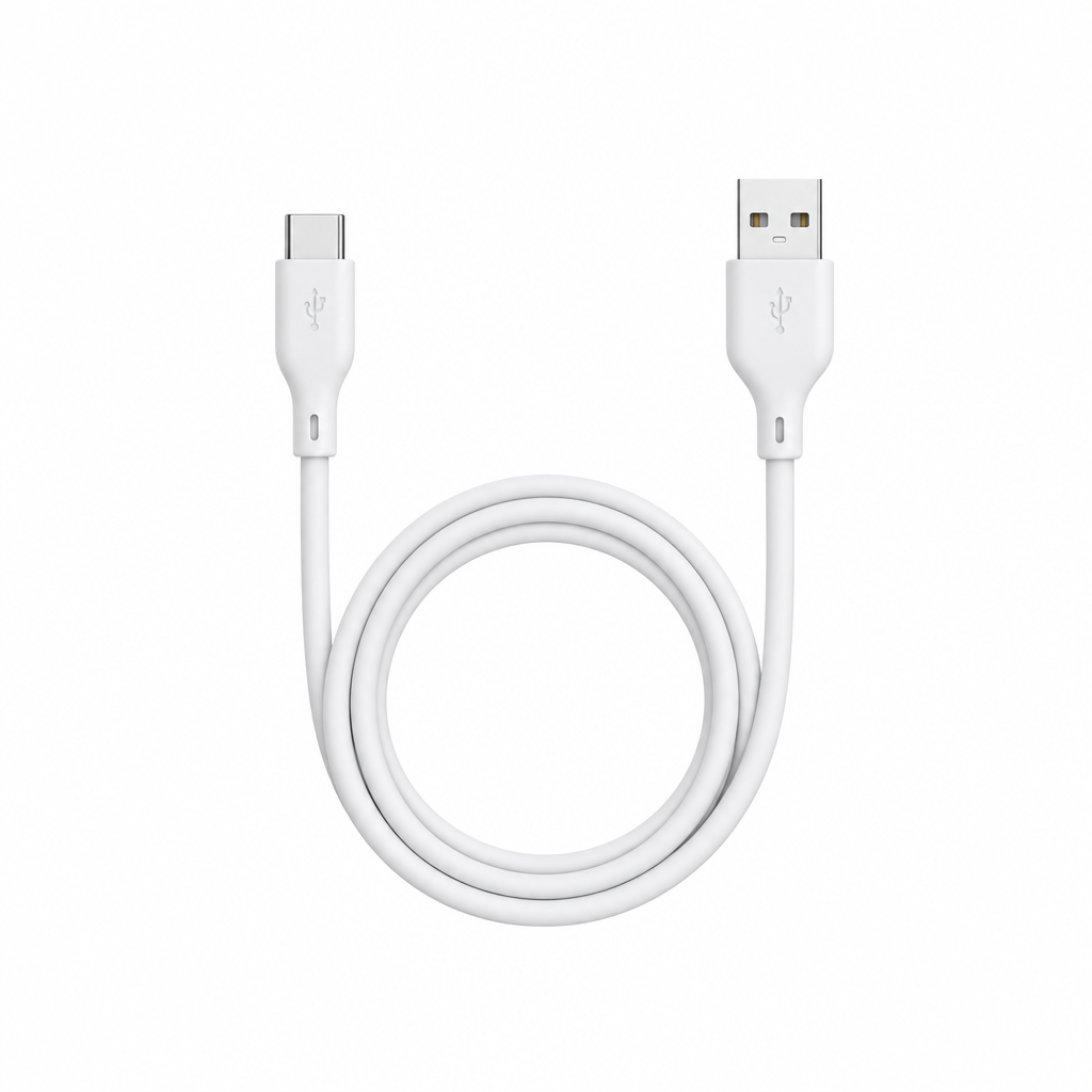 Telstra USB-A to USB-C Cable 1m White - Excellent - Refurbished