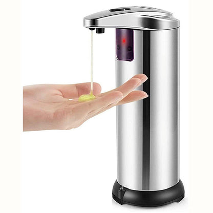 Touchless Automatic Soap Dispenser - Stainless Steel, Adjustable Volume, Infrared Sensor for Kitchen & Bathroom(Silver) Tristar Online