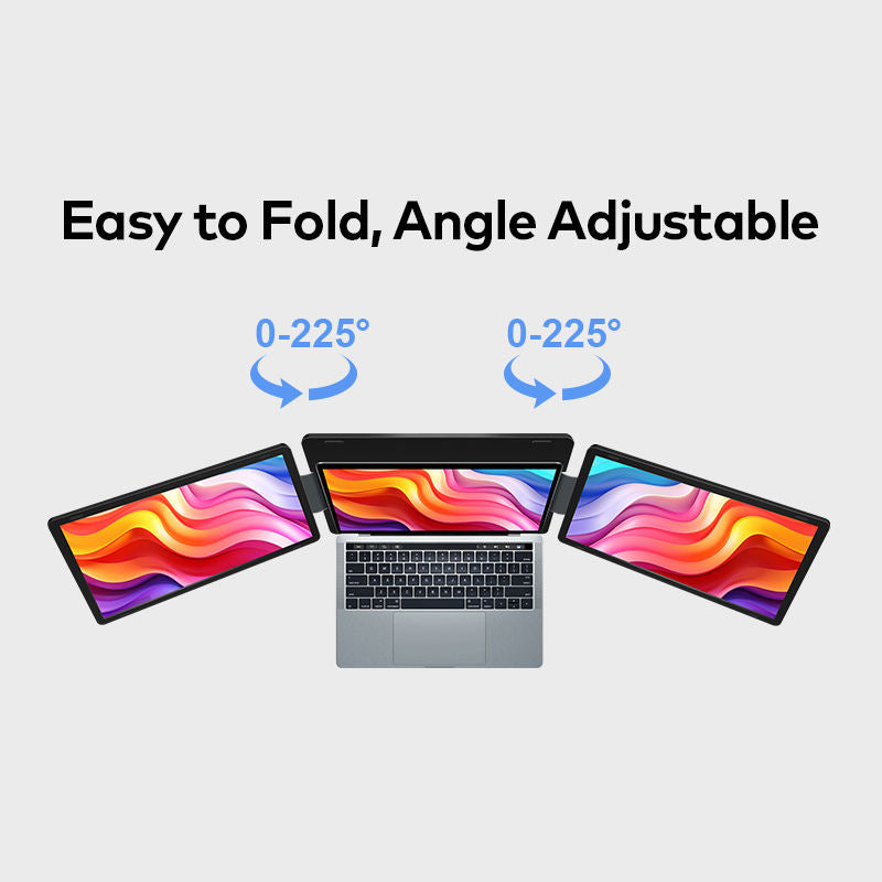 15.6 Inch Horizontal and Vertical Detachable Portable Screen Monitor Plug and Play FHD IPS Panel Easy to Carry LED Screen for PC Trion