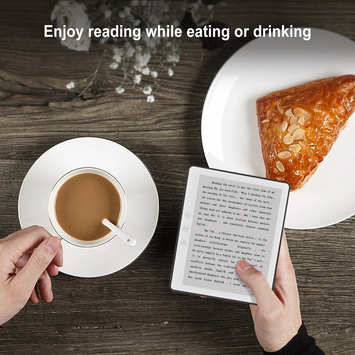 Trion Nex Ebook-Reader - 6" E-Ink Touchscreen, Quad-Core, 32GB Storage, Android 8.1 - Black Trion