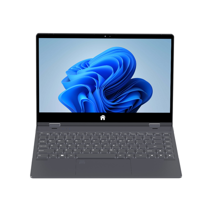 Trion Revolve 14" 360° 4k Touch Screen Laptop 12th Gen Intel Celeron-N95 16GB 512GB SSD Windows 11 - Grey Trion