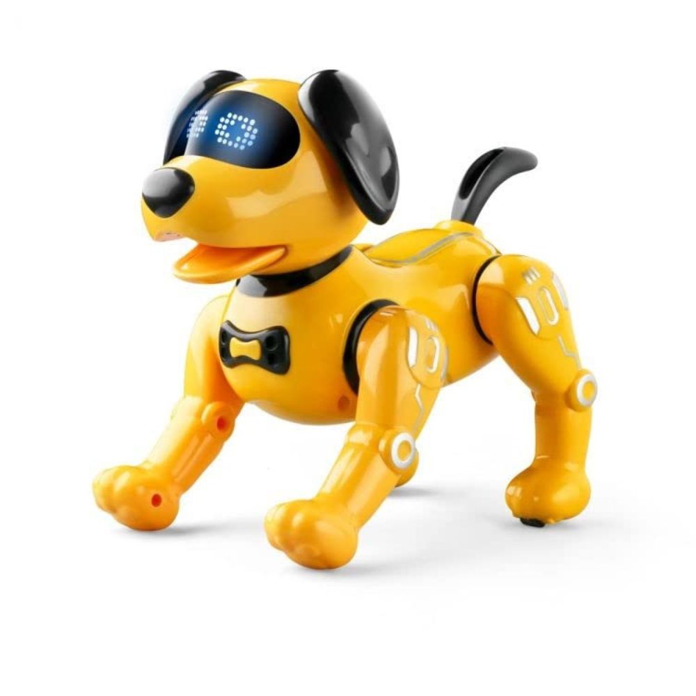 Tristar Remote Control Stunt Puppy Robot Dog Toy - Yellow - Kids Interactive RC Toy TriStar Online