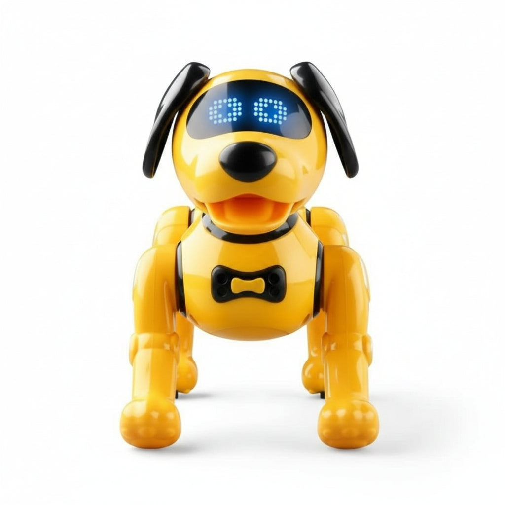Tristar Remote Control Stunt Puppy Robot Dog Toy - Yellow - Kids Interactive RC Toy TriStar Online